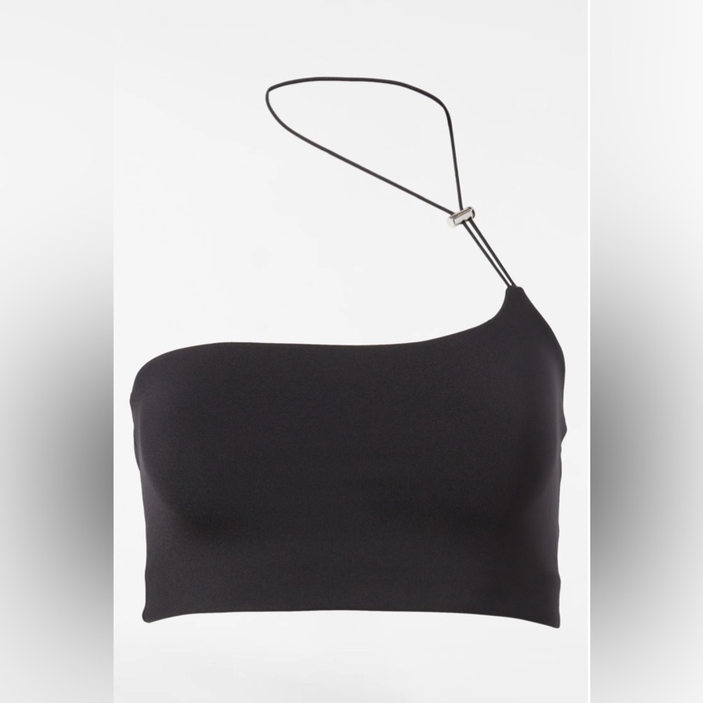 Bandier Jacaranda Set: Sport Logo Slit Legging + Asymmetric Toggle Bra - Picture 9 of 16